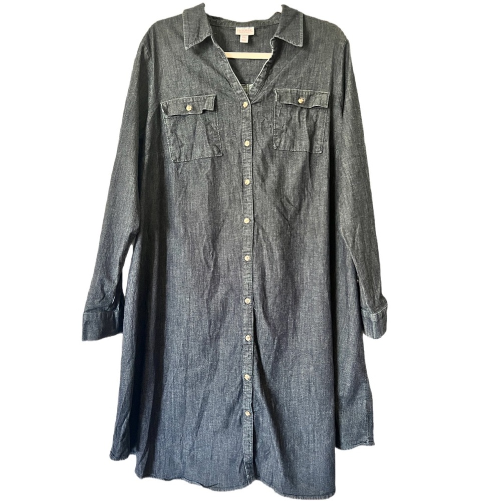 Isabel maternity jean button down dress size XXL